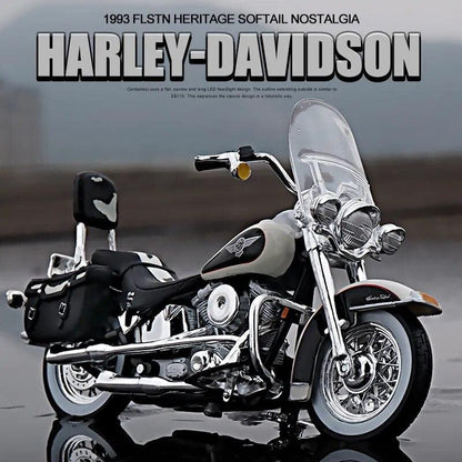 Maisto 1:18 Harley-Davidson 1993 FLSTN Heritage Softail simulation alloy motorcycle model toy car Collecting car model boys toys - YOURISHOP.COM