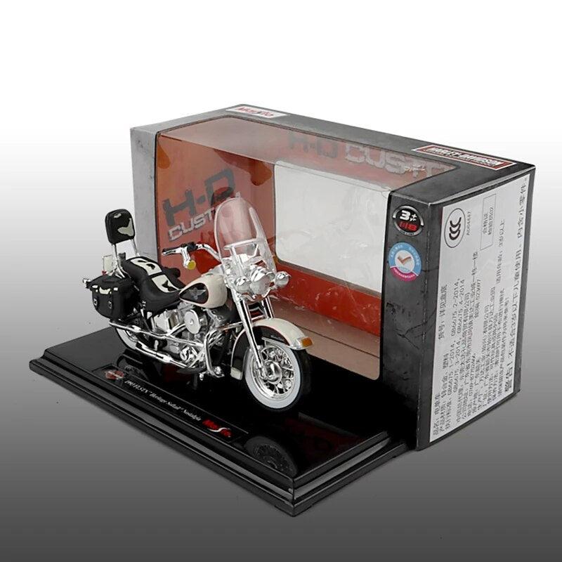 Maisto 1:18 Harley-Davidson 1993 FLSTN Heritage Softail simulation alloy motorcycle model toy car Collecting car model boys toys - YOURISHOP.COM