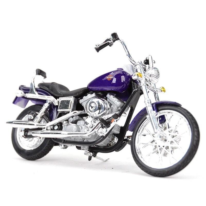 Maisto 1:18 Harley-Davidson 2001 FXDWG Dyna Wide Glide Die Cast Vehicles Collectible Hobbies Motorcycle Model Toys - YOURISHOP.COM