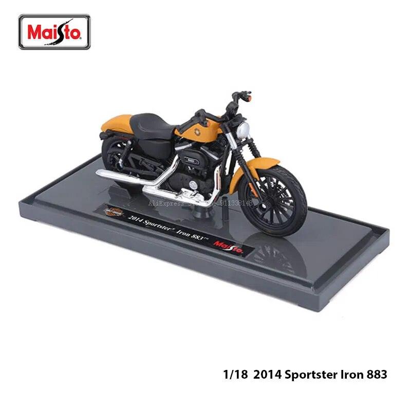 Maisto 1:18 HARLEY-DAVIDSON 2008 FLSTSB Cross Bones Alloy Static Die Casting Motorcycle Model Classic Car Collectible Gift Toy - YOURISHOP.COM