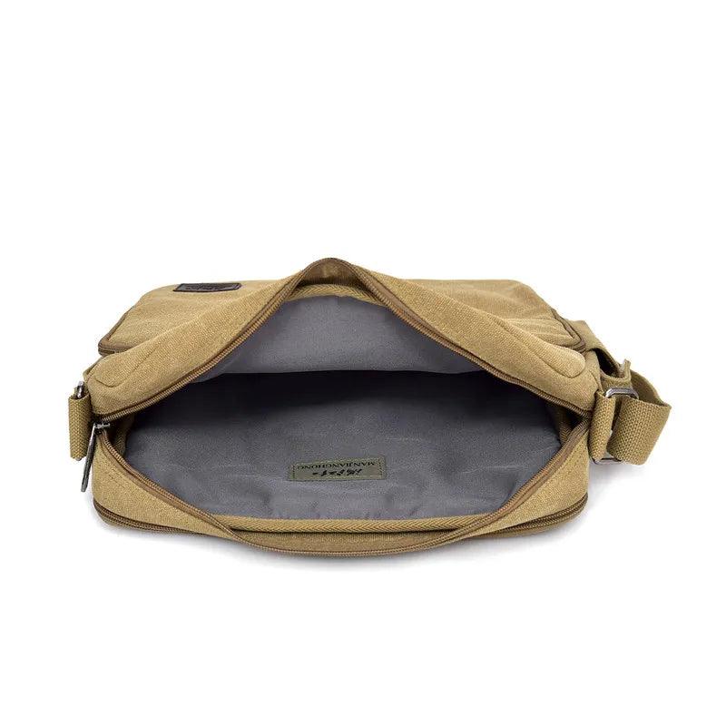 Man Canvas Messenger Bag High Quality Handbag Crossbody Bags Multifunction Tote Casual Bolsa Top-handle Male Shoulder Bags - YOURISHOP.COM