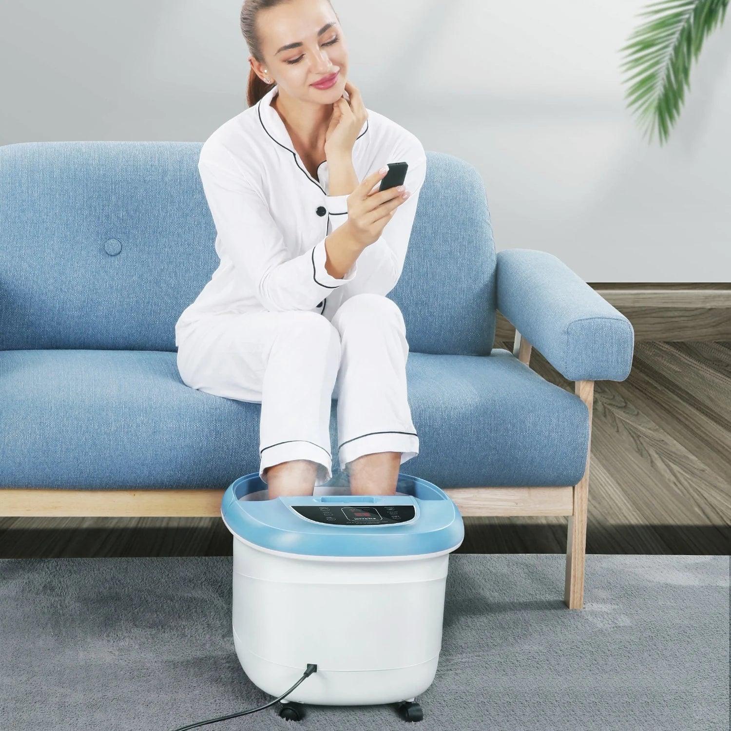 Maxkare Foot Spa 13482759 | Bath Massager| Heat Vibration | Tempreture and Time Setting - YOURISHOP.COM