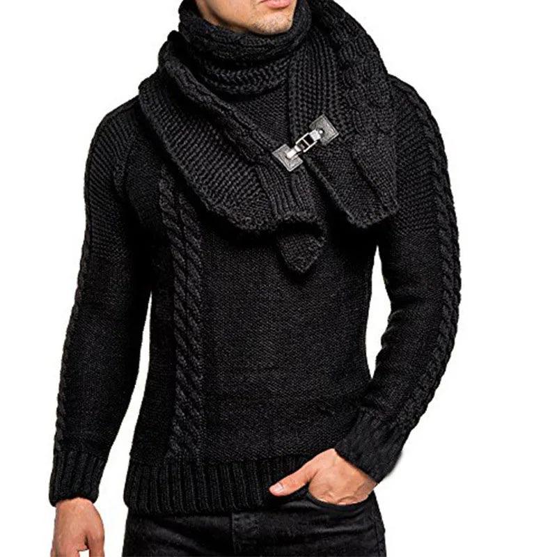 Mens Jumpers Sweaters Autumn Winter Warm Turtleneck knitted Sweater Men Casual Slim Full Sleeve Pullover Men Oversized Knitwear - YOURISHOP.COM