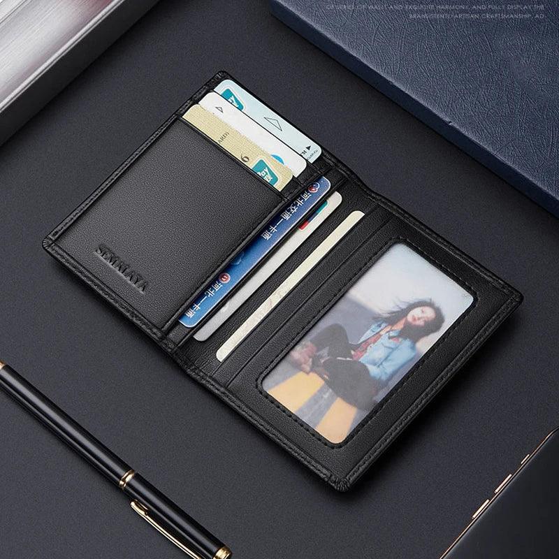 Mens Wallet Genuine Leather Card Holder Purse Real Cowhide Fashion Design Wallet Men 2021 With Gift Box WILLIAMPOLO - YOURISHOP.COM