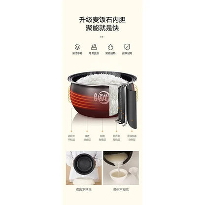 Midea Micom Rice Cooker MB-FB50E205W，10 cups, 5L, 10-in-1 Multi-Functional Cooker - YOURISHOP.COM