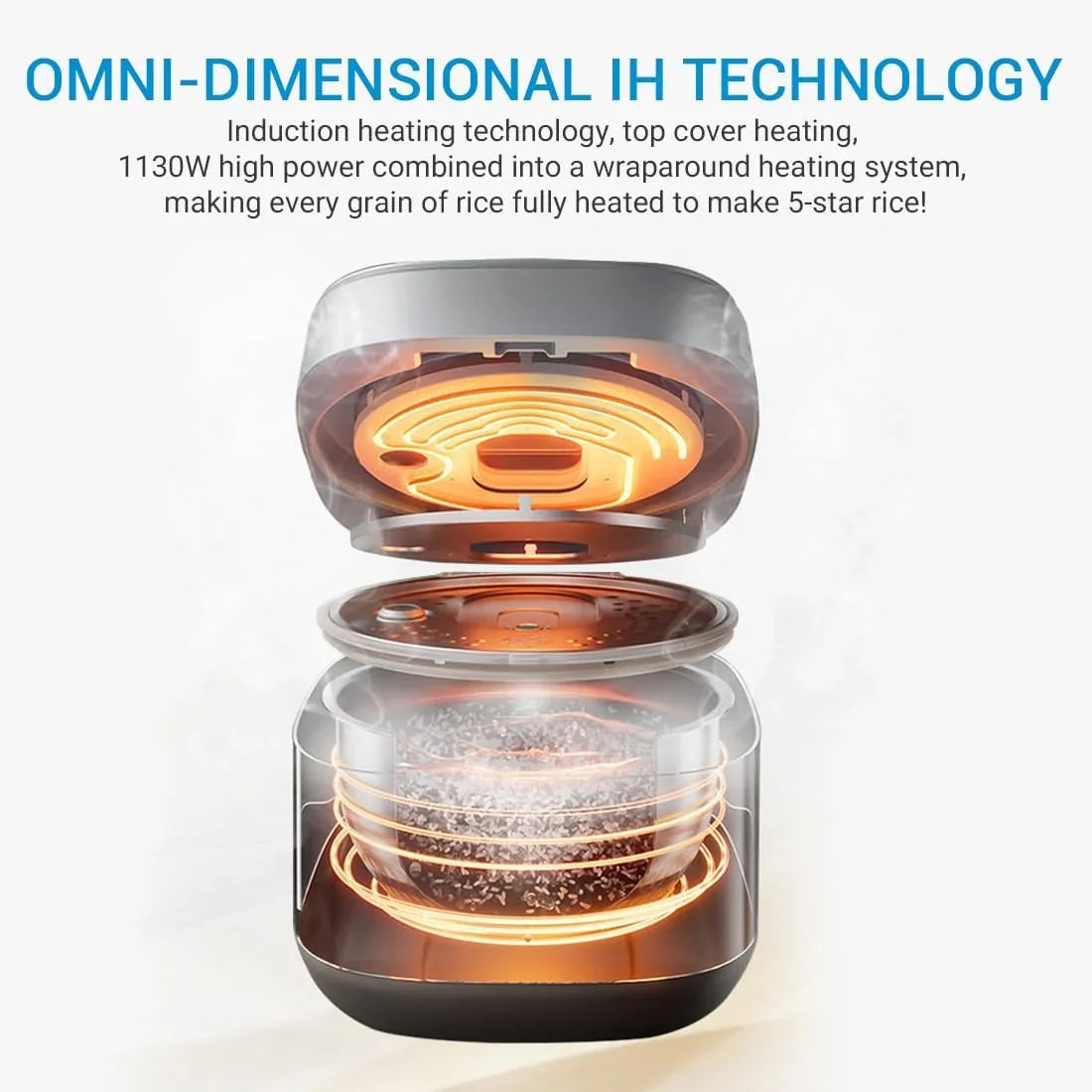 Midea Rice Cooker MRI301B0ADKL | Induction Heating | Fuzzy Logic | 3L Non-Stick Inner Pot - YOURISHOP.COM