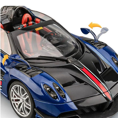 New 1/18 Pagani Huayra BC Alloy Sports Car Model Diecast Metal Racing Car Vehicle Model Sound and Light Simulation Kids Toy Gift - YOURISHOP.COM