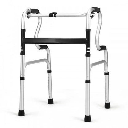 One-Button Folding Aluminum Walking Frame Walker 75903461 - YOURISHOP.COM