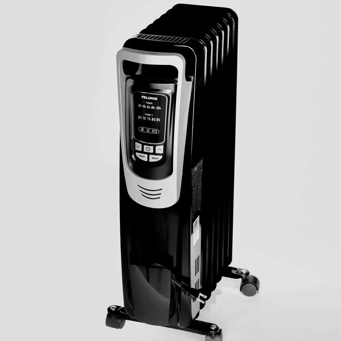 [Pelonis NY1507-14A] Electric Oil Filled Radiator Heater | 1500W | Black | Yourishop.com - YOURISHOP.COM