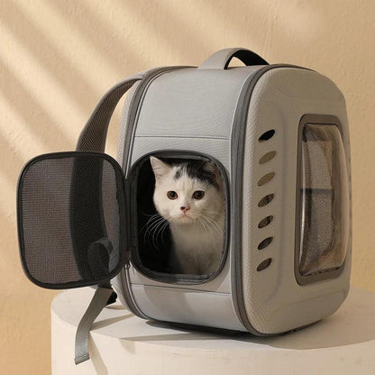 Pet Cat Carrier Backpack Breathable Cat Travel Outdoor Shoulder Bag For Small Dogs Cats Portable Packaging Foldable Pet Supplies - YOURISHOP.COM