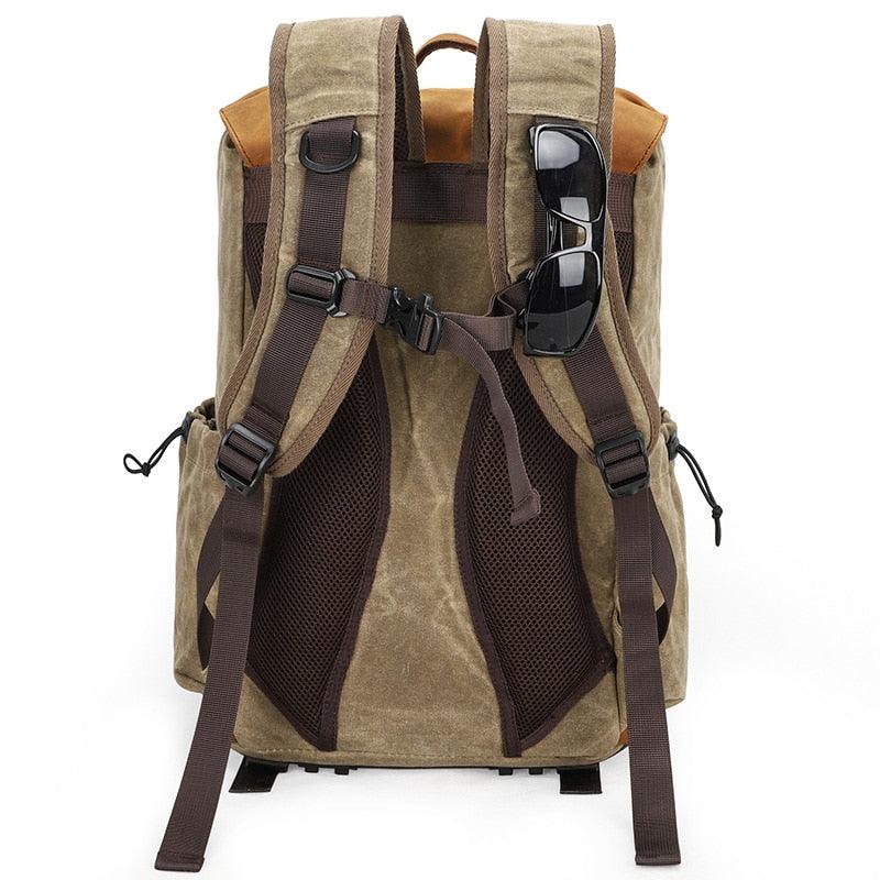 Photography Batik Waterproof Canvas Portable Camera Backpack Video Shoulders Soft Pad Bag fit 15.4inch Laptop Men Outdoor Case - YOURISHOP.COM