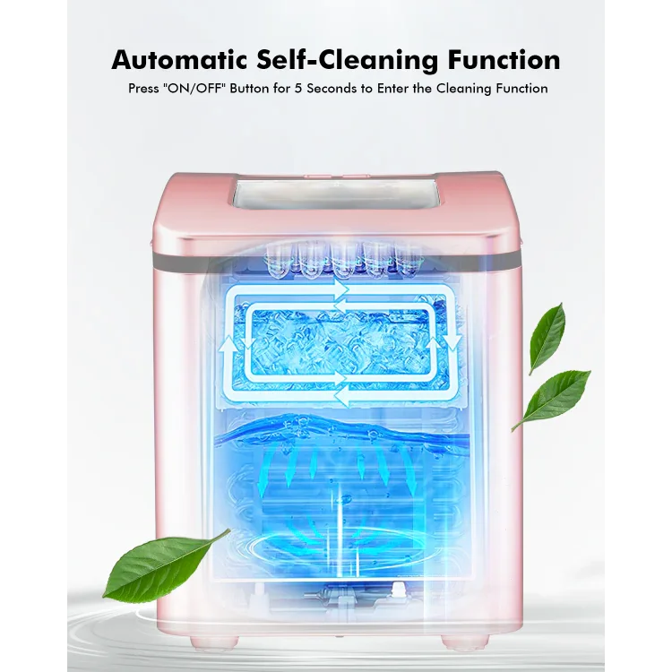 Portable Ice Maker 26lbs/24h | Party Ice Machine Countertop | Costway EP24744US - YOURISHOP.COM