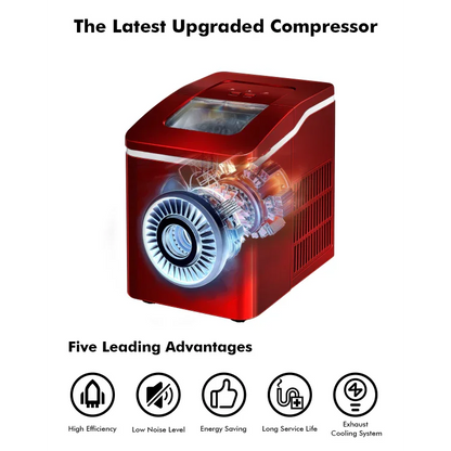 Portable Ice Maker 26lbs/24h | Party Ice Machine Countertop | Costway EP24744US - YOURISHOP.COM