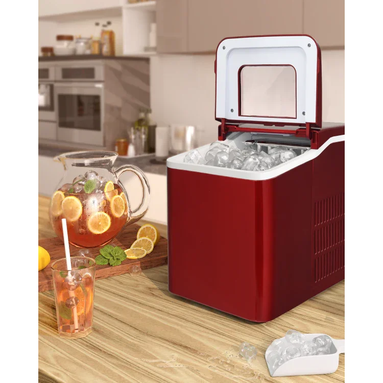 Portable Ice Maker 26lbs/24h | Party Ice Machine Countertop | Costway EP24744US - YOURISHOP.COM
