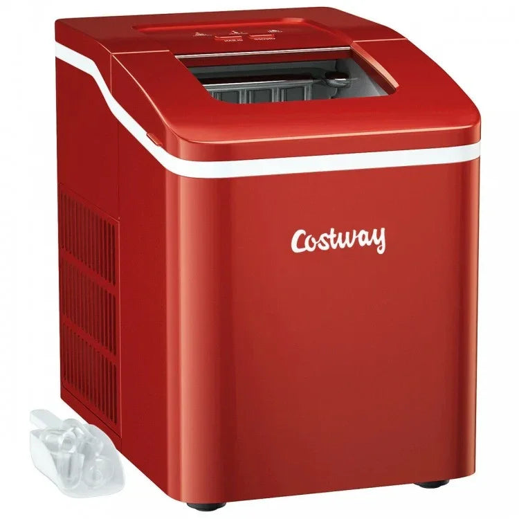 Portable Ice Maker 26lbs/24h | Party Ice Machine Countertop | Costway EP24744US - YOURISHOP.COM