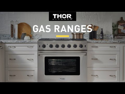 Cuisinière à gaz THOR TK-LRG2401U | 61 cm | Brûleurs de 18 000 BTU | Four de 106 litres | Gaz naturel