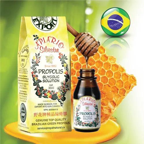 Propolis-30: Apiario Silvestre Brazilian Green Bee Propolis liquid drop Traditional Solution - YOURISHOP.COM