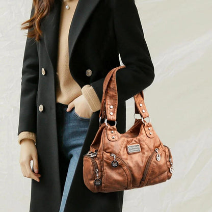 Retro Leather Luxury Designer Handbags Small Women Bags Vintage Shoulder Corssbody Bags for Women 2022 Ladies Hand Totes Sac - YOURISHOP.COM