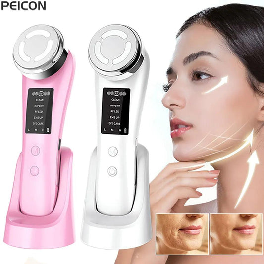 RF Skin Tightening Machine Face Lifting Device For Wrinkle Anti Aging EMS Skin Rejuvenation Radio Frequency Facial Massager - YOURISHOP.COM