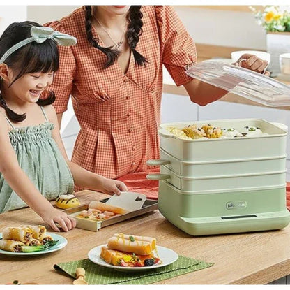 Rice Roll Machine CFJ-A80B2, Electric Steamer, Home Drawer-style Rice Noodle/Roll Machine, Multifunction Breakfast Machine, Steamer for Cooking Dim Sum Buns Dumplings - YOURISHOP.COM