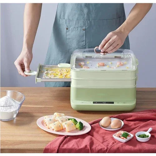 Rice Roll Machine CFJ-A80B2, Electric Steamer, Home Drawer-style Rice Noodle/Roll Machine, Multifunction Breakfast Machine, Steamer for Cooking Dim Sum Buns Dumplings - YOURISHOP.COM