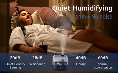 SEJOY 5L Humidifiers for Bedroom Large Capacity Low Noise for Home Office Ultrasonic Mist Humidifier - YOURISHOP.COM