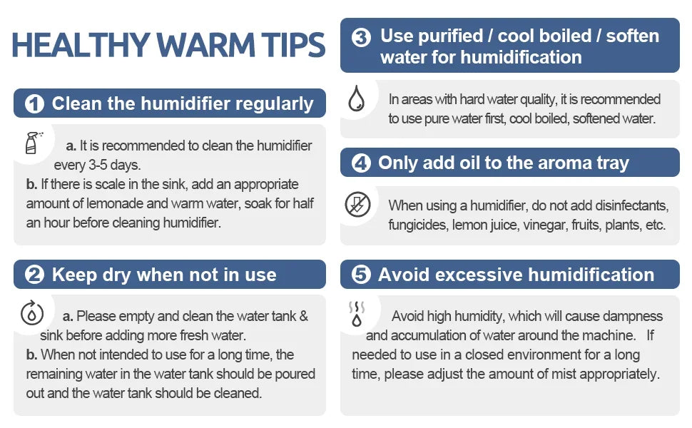 SEJOY 5L Humidifiers for Bedroom Large Capacity Low Noise for Home Office Ultrasonic Mist Humidifier - YOURISHOP.COM