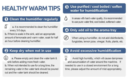 SEJOY 5L Humidifiers for Bedroom Large Capacity Low Noise for Home Office Ultrasonic Mist Humidifier - YOURISHOP.COM