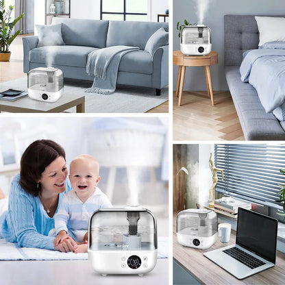 SEJOY 5L Humidifiers for Bedroom Large Capacity Low Noise for Home Office Ultrasonic Mist Humidifier - YOURISHOP.COM