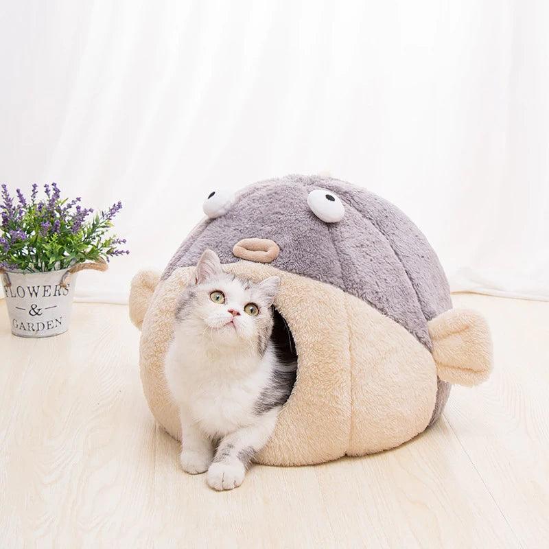 Soft Pet Bed For Cat Cave Products For Pets Perch Camas Para Gatos Sleep Cozy House Cats Tent Accessories Niche Chat Katzenbett - YOURISHOP.COM
