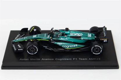 Spark 1:64 F1 2023 Aramco Cognizant F1 Team AMR23 No.14 F.Alonso / No.18 L.Stroll Model Car - YOURISHOP.COM