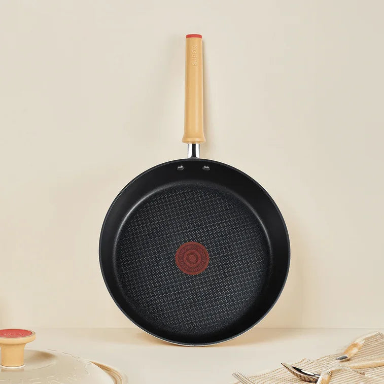 Supor exquisite red dot non-stick frying pan EJ26QLP01, 26 cm diameter, with lid - YOURISHOP.COM