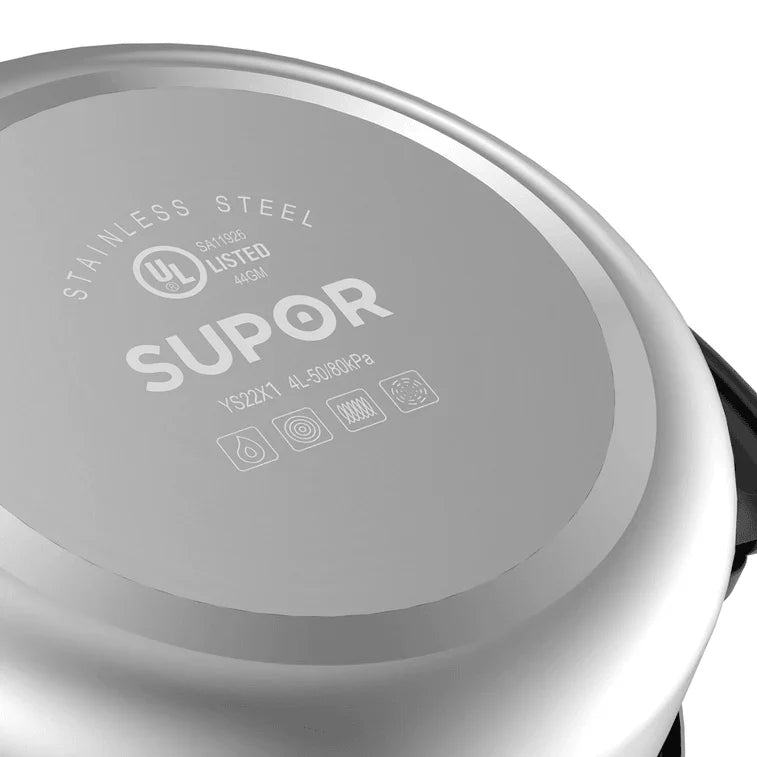 Supor high-pressure cooker YSX22RA, Stainless Pot, New style, 4L/6L - YOURISHOP.COM