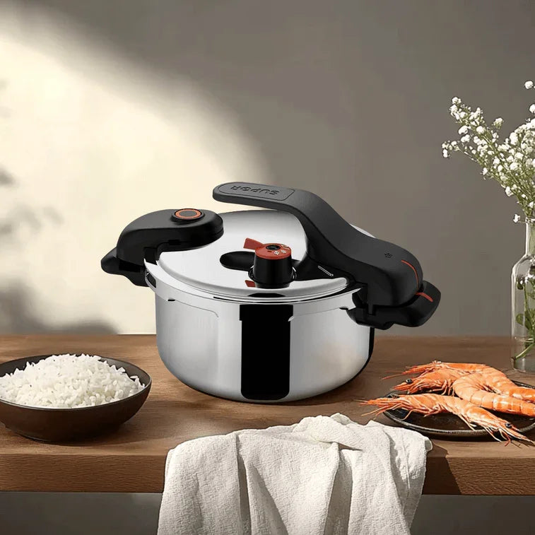 Supor high-pressure cooker YSX22RA, Stainless Pot, New style, 4L/6L - YOURISHOP.COM