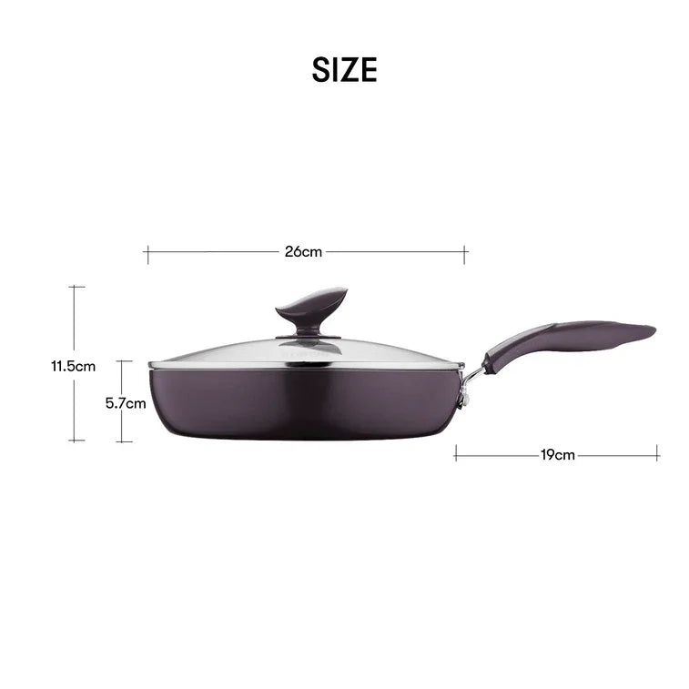 Supor Red Dot Frying Pan PJ26K4, Non-Stick Cooking Pan, 26 cm - YOURISHOP.COM