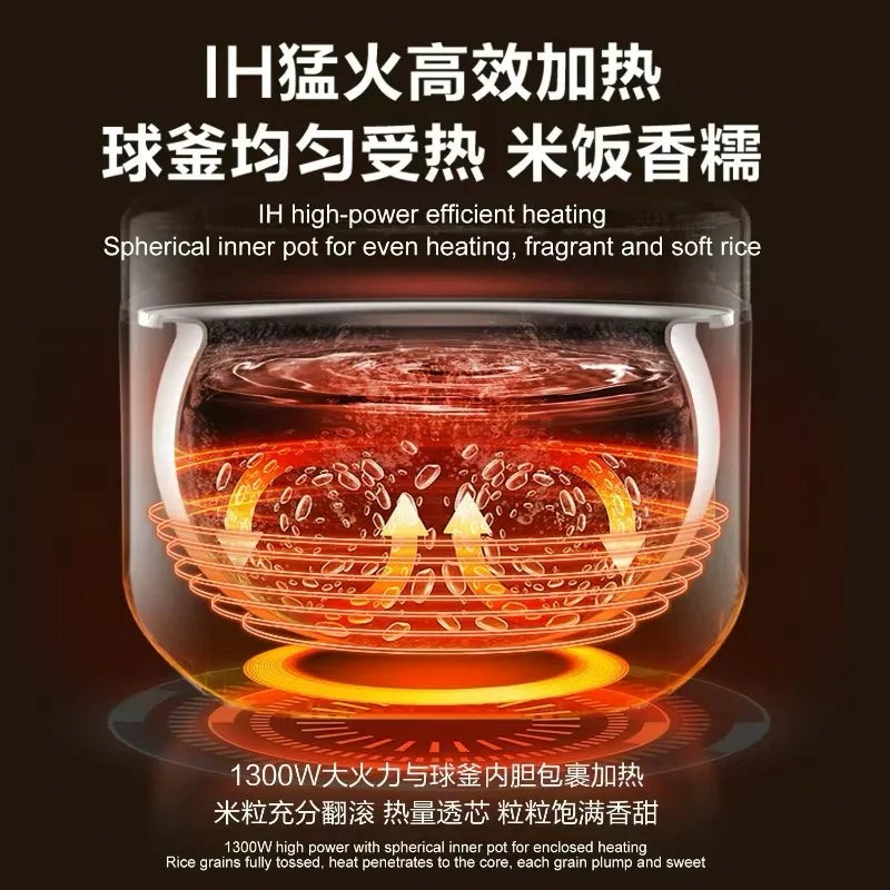 Supor rice cooker SF40IH99QUS | 8 Cups | IH heating | Stainless Steel Inner Pot - YOURISHOP.COM