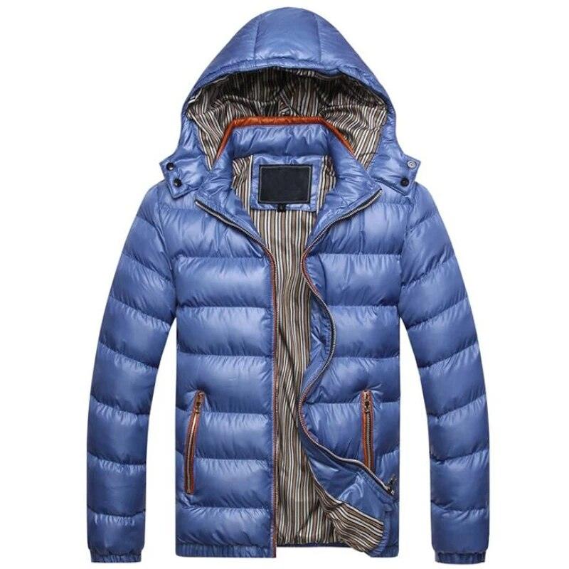 Thermal Coat Men Fashion Outwear Thick Parkas Male Casual Windbreaker Hoodies Cotton Jackets Brand Clothing Plus Size 5XL Coats - YOURISHOP.COM