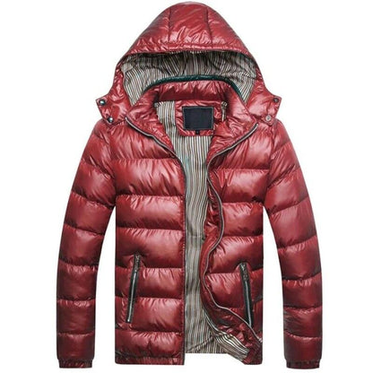 Thermal Coat Men Fashion Outwear Thick Parkas Male Casual Windbreaker Hoodies Cotton Jackets Brand Clothing Plus Size 5XL Coats - YOURISHOP.COM