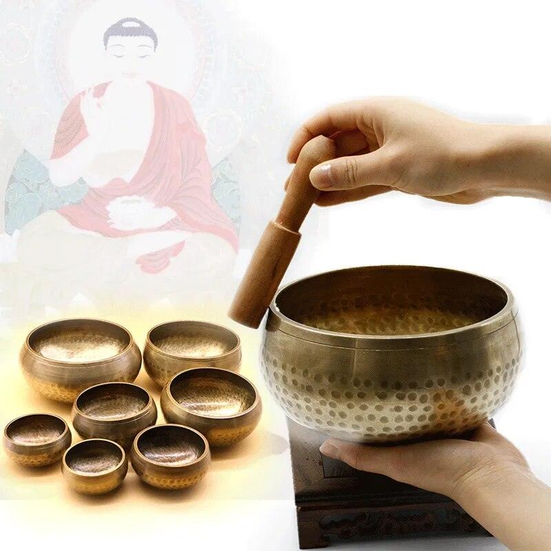Tibetan Buddhist Chanting Supplies, Nepal Handmade Buddha Bowls, Meditation Copper Chime, Wholesale - YOURISHOP.COM