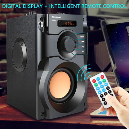 TOPROAD Big Power Bluetooth Speaker Wireless Stereo Subwoofer Heavy Bass Speakers Music Player Support LCD Display FM Radio TF - YOURISHOP.COM