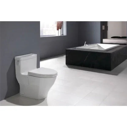 TOTO Legato WASHLET 1-Piece Elongated 1.28 GPF Universal Height Skirted Toilet, Cotton White - YOURISHOP.COM