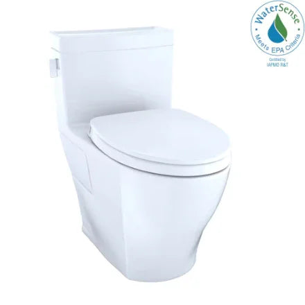 TOTO Legato WASHLET 1-Piece Elongated 1.28 GPF Universal Height Skirted Toilet, Cotton White - YOURISHOP.COM