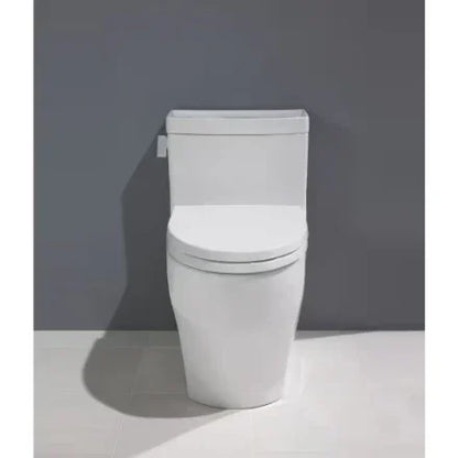 TOTO Legato WASHLET 1-Piece Elongated 1.28 GPF Universal Height Skirted Toilet, Cotton White - YOURISHOP.COM
