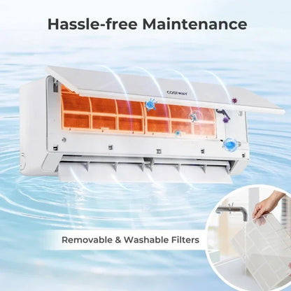 UltrEco Air Conditioner SEER2 | 18000 BTU | 2 Zone | Wifi Enabled with Heat Pump - YOURISHOP.COM