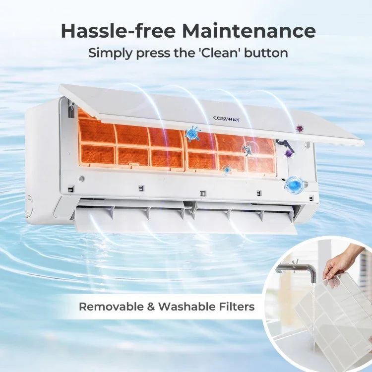 UltrEco Series 30000 BTU 3 Zone 23 SEER2 Mini Split Air Conditioner Wifi Enabled with Heat Pump - YOURISHOP.COM