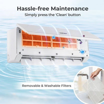 UltrEco Series 30000 BTU 3 Zone 23 SEER2 Mini Split Air Conditioner Wifi Enabled with Heat Pump - YOURISHOP.COM