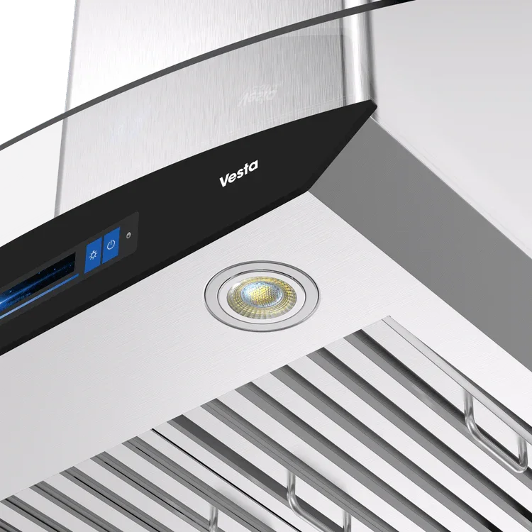 Vesta Range Hood Bremen, 1000CFM 30''/36'' Stainless Steel Wall Mount Voice Control DC Motor - YOURISHOP.COM