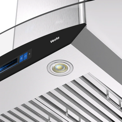 Vesta Range Hood Bremen, 1000CFM 30''/36'' Stainless Steel Wall Mount Voice Control DC Motor - YOURISHOP.COM