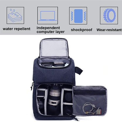 Waterproof Camera Bag Photo Cameras Backpack For Canon Nikon Sony Xiaomi Laptop DSLR Portable Travel Tripod Lens Pouch Video Bag - YOURISHOP.COM