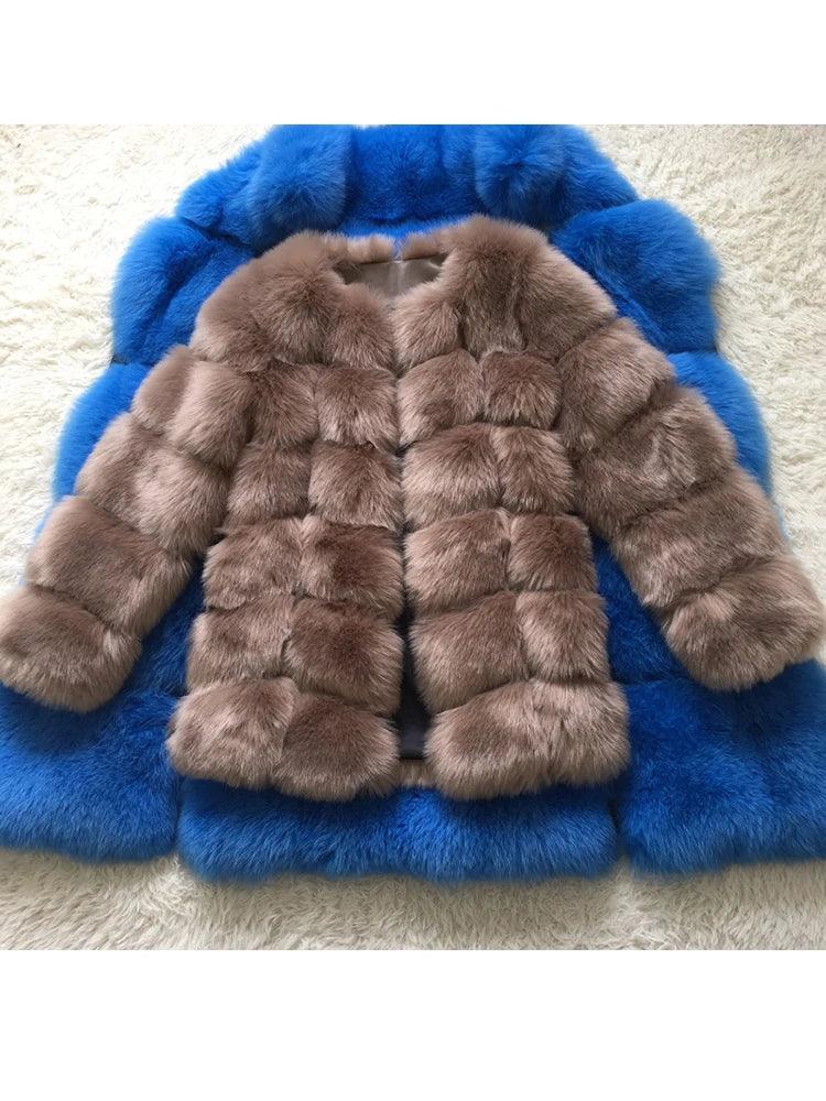 ZADORIN New Luxury Splicing Long Faux Fur Coat Women Thick Warm Winter Fashion Fluffy Faux Fur Jacket Coats for Women Outerwear - YOURISHOP.COM